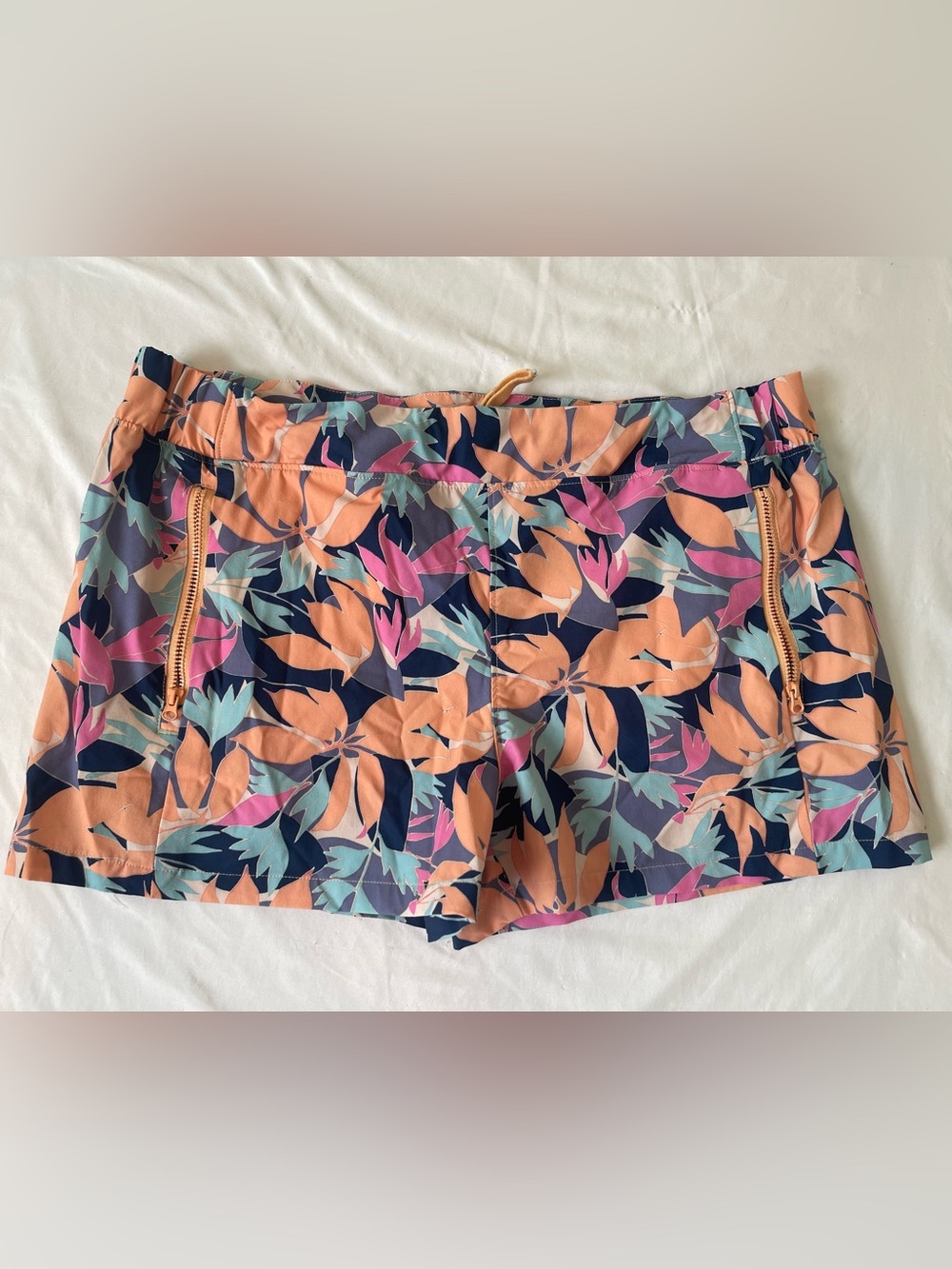Reel Legends Offshore Womens Shorts Large Tropical Floral  Activewear Size Large